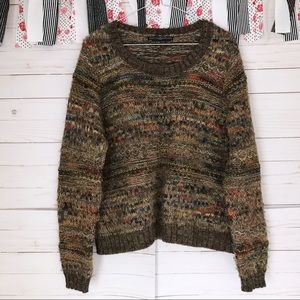 Peruvian Connection Multi Color Pullover Sweater